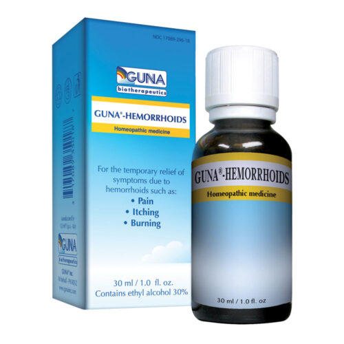 GUNA Hemorrhoids - Homeopathic Medicine for itching, pain, and burning