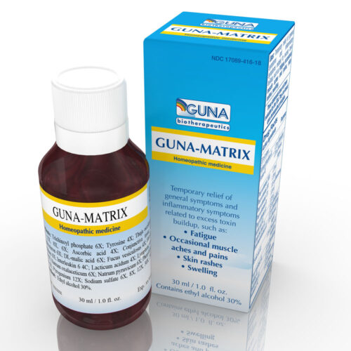 GUNA Matrix Homeopathic Medicine for fatigue and occasional muscle aches and pains