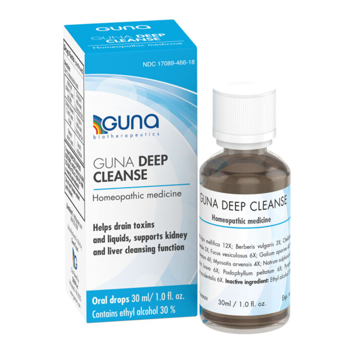 Homeopathic cleanse - GUNA Deep Cleanse - Supports Kidney and Liver cleansing function