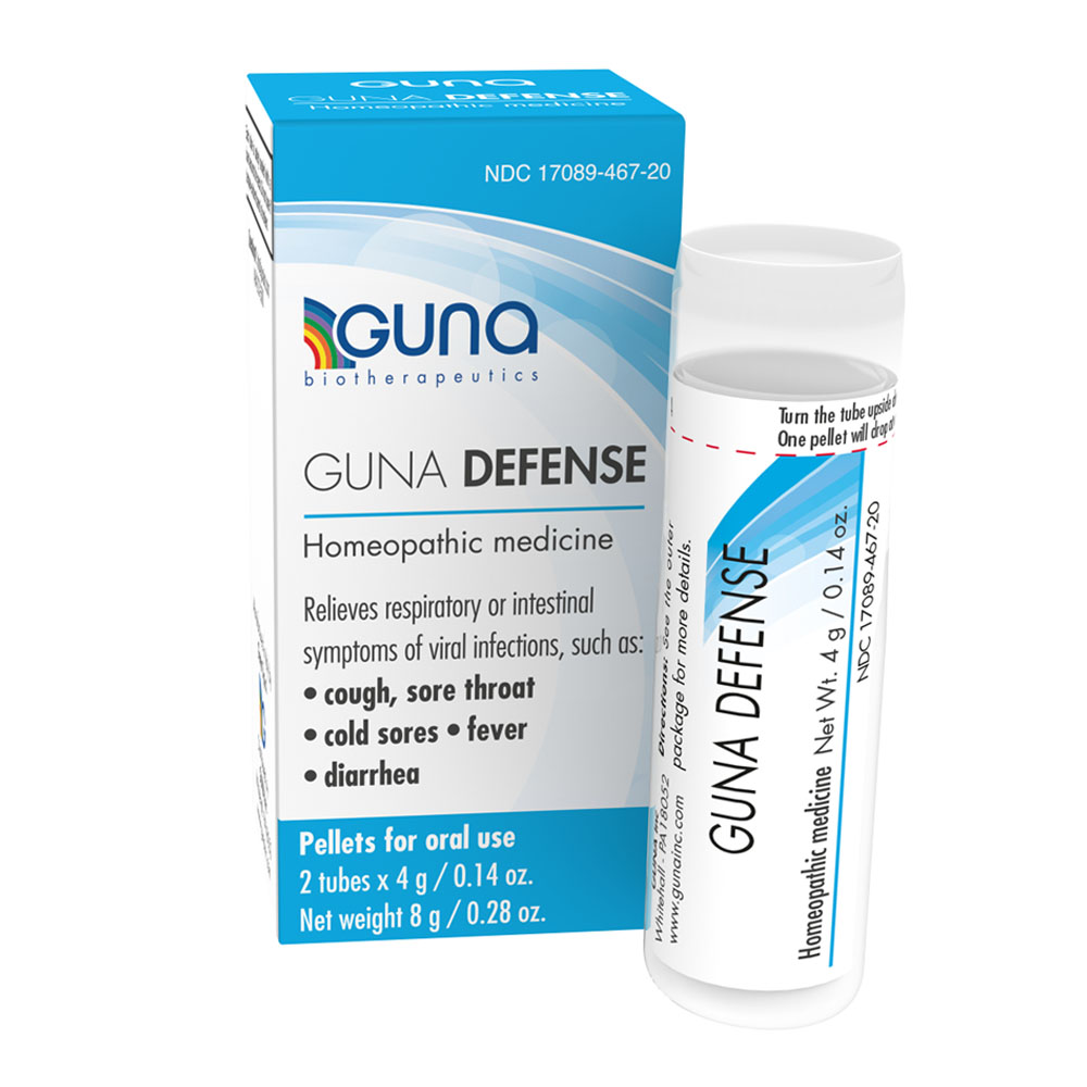 GUNA Defense - Homeopathic Medicine for cough, sore throat, cold sores, fever, and diarrhea