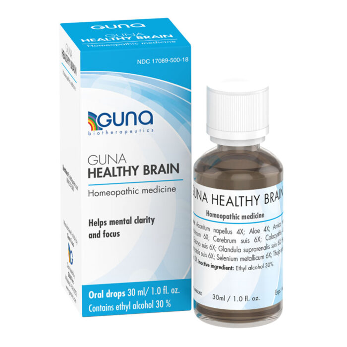 GUNA Healthy Brain - Medicina homeopática para la claridad mental y el enfoque