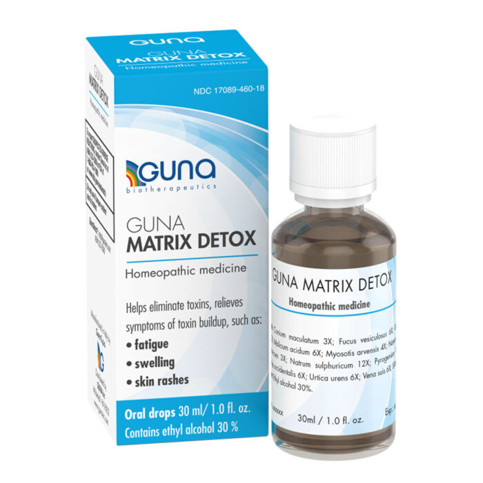 GUNA Matrix Detox Homeopathic Medicine for fatigue, swelling, and skin rashes