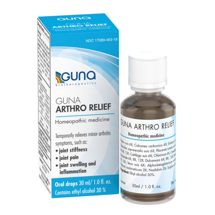 GUNA Arthro Relief - Medicamento homeopático para la rigidez y el dolor articular